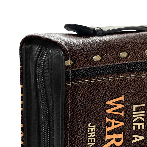 Christianart Bible Cover, The Lord Is With Me Like A Mighty Warrior Jeremiah 20 11, Personalized Gifts for Pastor, Gifts For Women, Gifts For Men. - Christian Art Bag