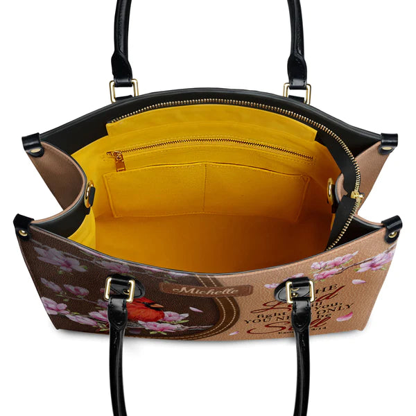 Christianartbag Handbags, The Lord Will Fight For You Exodus 14 14 Cardinal, Handbag Design, Monogram Leather Handbag, Gifts for Women, CABLTB03271223. - Christian Art Bag
