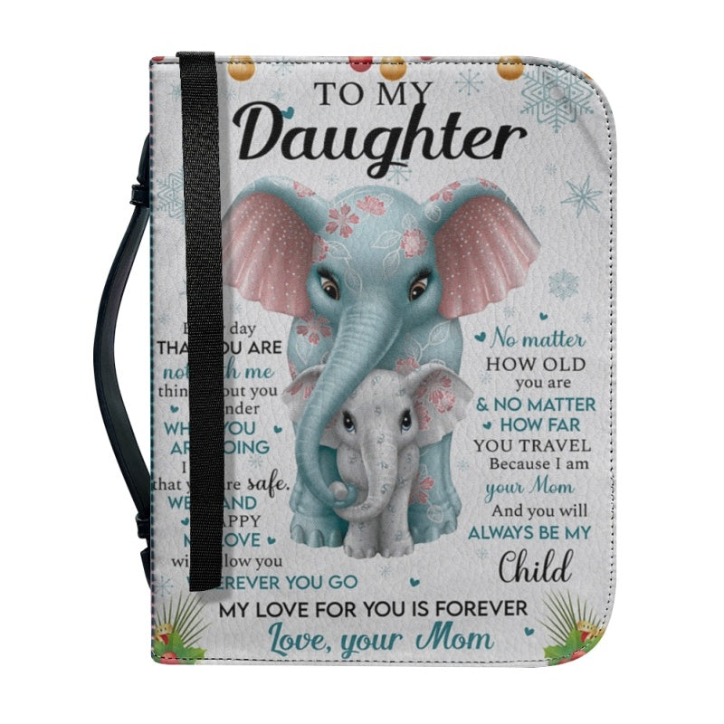 Christianartbag Bible Cover, To My Daughter From Mom Bible Cover, Personalized Bible Cover, Art Design Bible Cover, Christian Gifts, CAB09071223. - Christian Art Bag