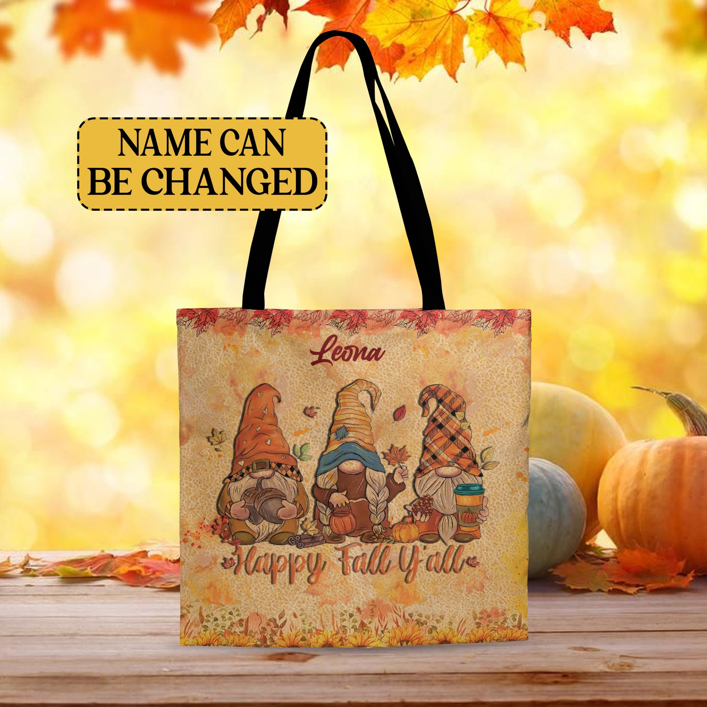 Christianartbag TOTE Bag, Fall Collection TOTE Bag - Durable Polyester Canvas with Stylish Designs, Personalized TOTE Bag, CAB05031023. - Christian Art Bag