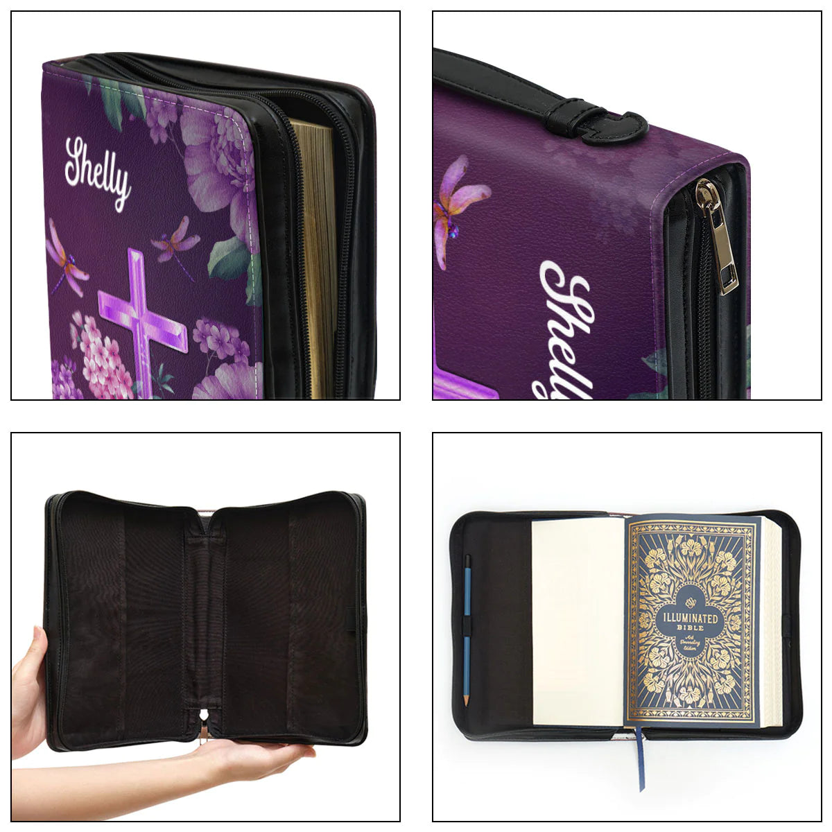 Christianart Bible Cover, I Will Bless The Lord At All Times PSALM 34 1, Personalized Gifts for Pastor, Gifts For Women, Gifts For Men. - Christian Art Bag