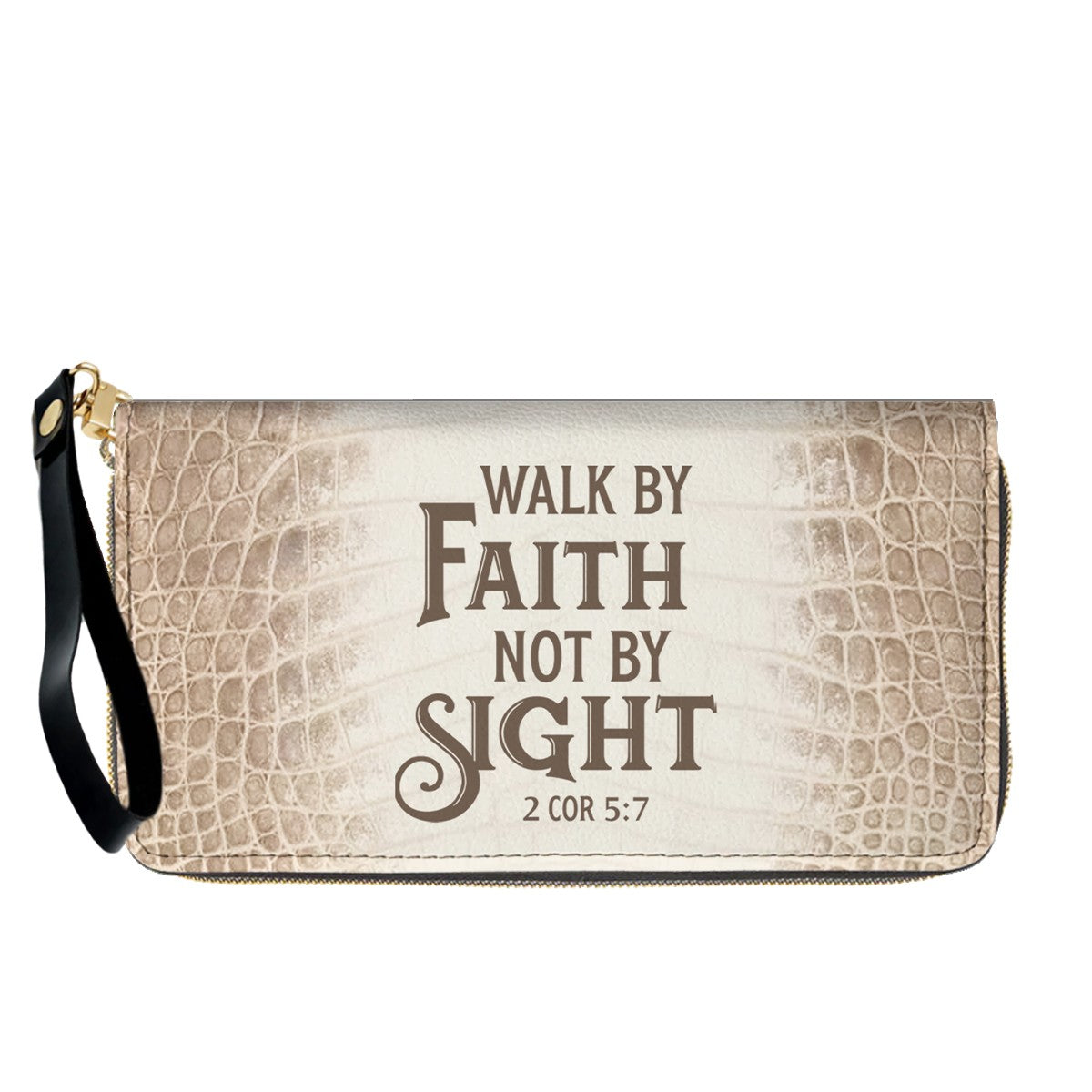 Personalized Christian Leather Handbag & Long Wallet Set – Custom Bible Verse Gift for Women