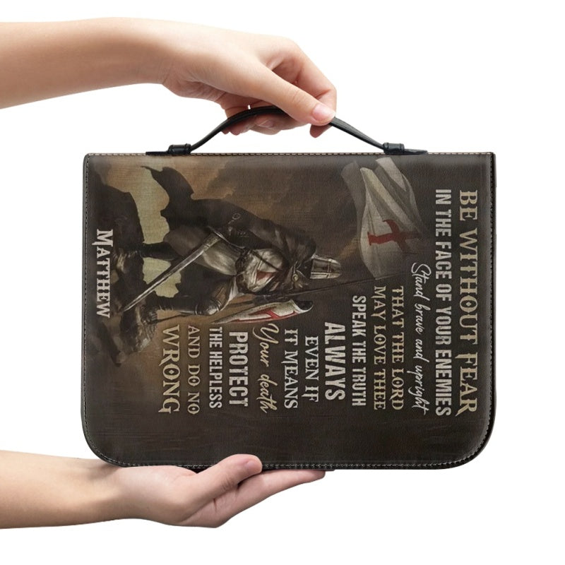 Christianartbag Bible Cover, Be Without Fear Bible Cover, Personalized Bible Cover, Christ Cross Dove Bible Cover, Christian Gifts, CAB04041123. - Christian Art Bag