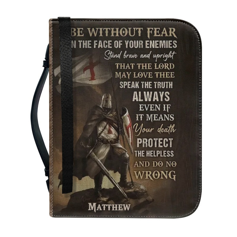 Christianartbag Bible Cover, Be Without Fear Bible Cover, Personalized Bible Cover, Christ Cross Dove Bible Cover, Christian Gifts, CAB04041123. - Christian Art Bag