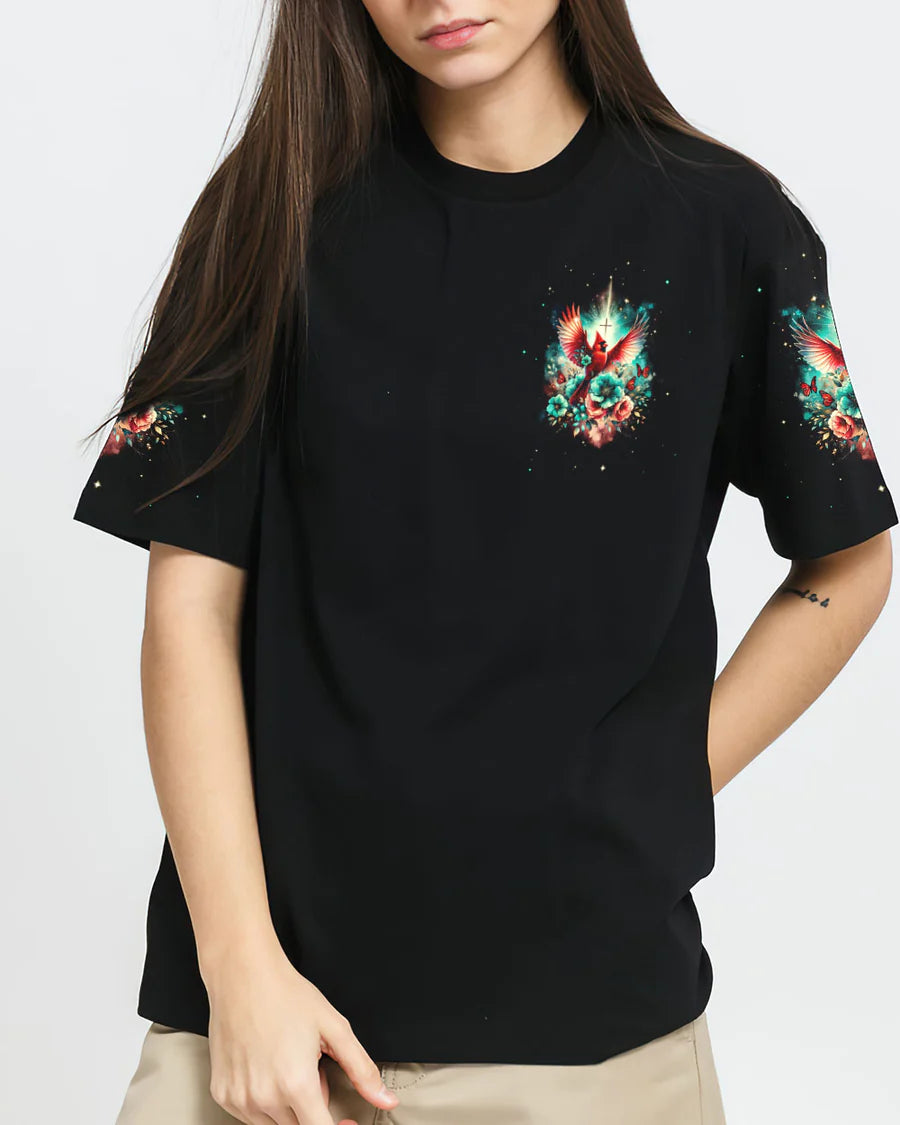 Christianartbag 3D T-Shirt For Women, I Can Do All Things Through Christ Cardinal Women's All Over Print Shirt, Christian Shirt, Faithful Fashion, 3D Printed Shirts for Christian Women, CABDS01271223 - Christian Art Bag