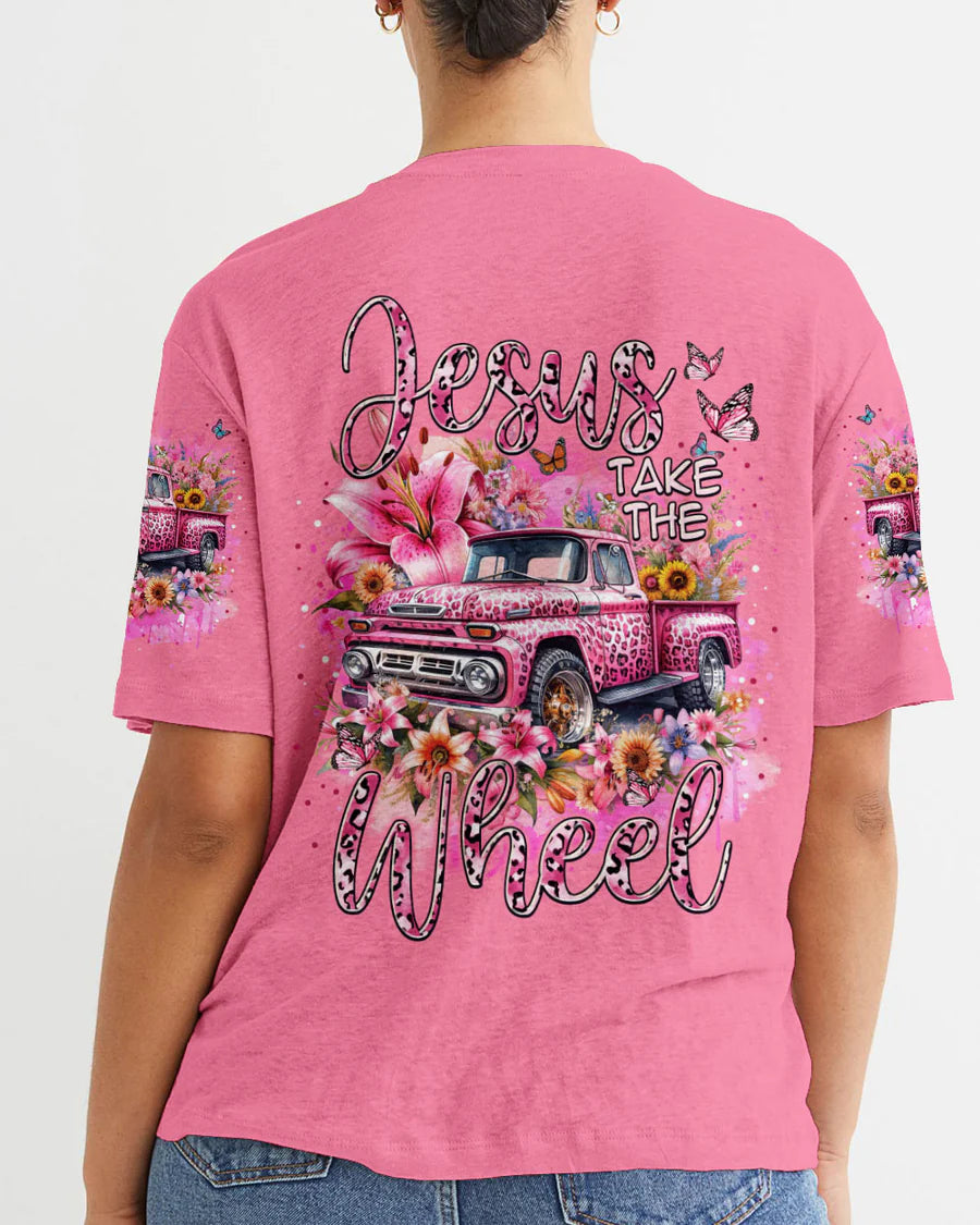 Christianartbag Clothing, Jesus Take The Wheel Women's All Over Print Shirt, Graphic Hoodie, Christian Clothing, Christmas Gift, CABCT02041223. - Christian Art Bag