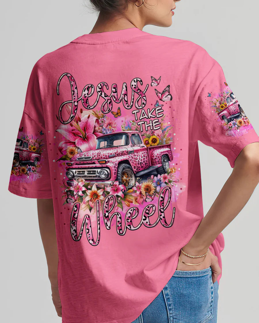 Christianartbag Clothing, Jesus Take The Wheel Women's All Over Print Shirt, Graphic Hoodie, Christian Clothing, Christmas Gift, CABCT02041223. - Christian Art Bag