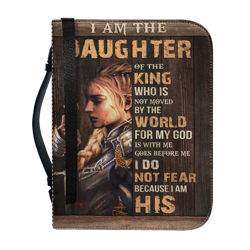 Christianart Bible Cover - I Am Daughter Of The King - Warrior Bible Cover - Bible Cover For Women - CABBBCV01070324.