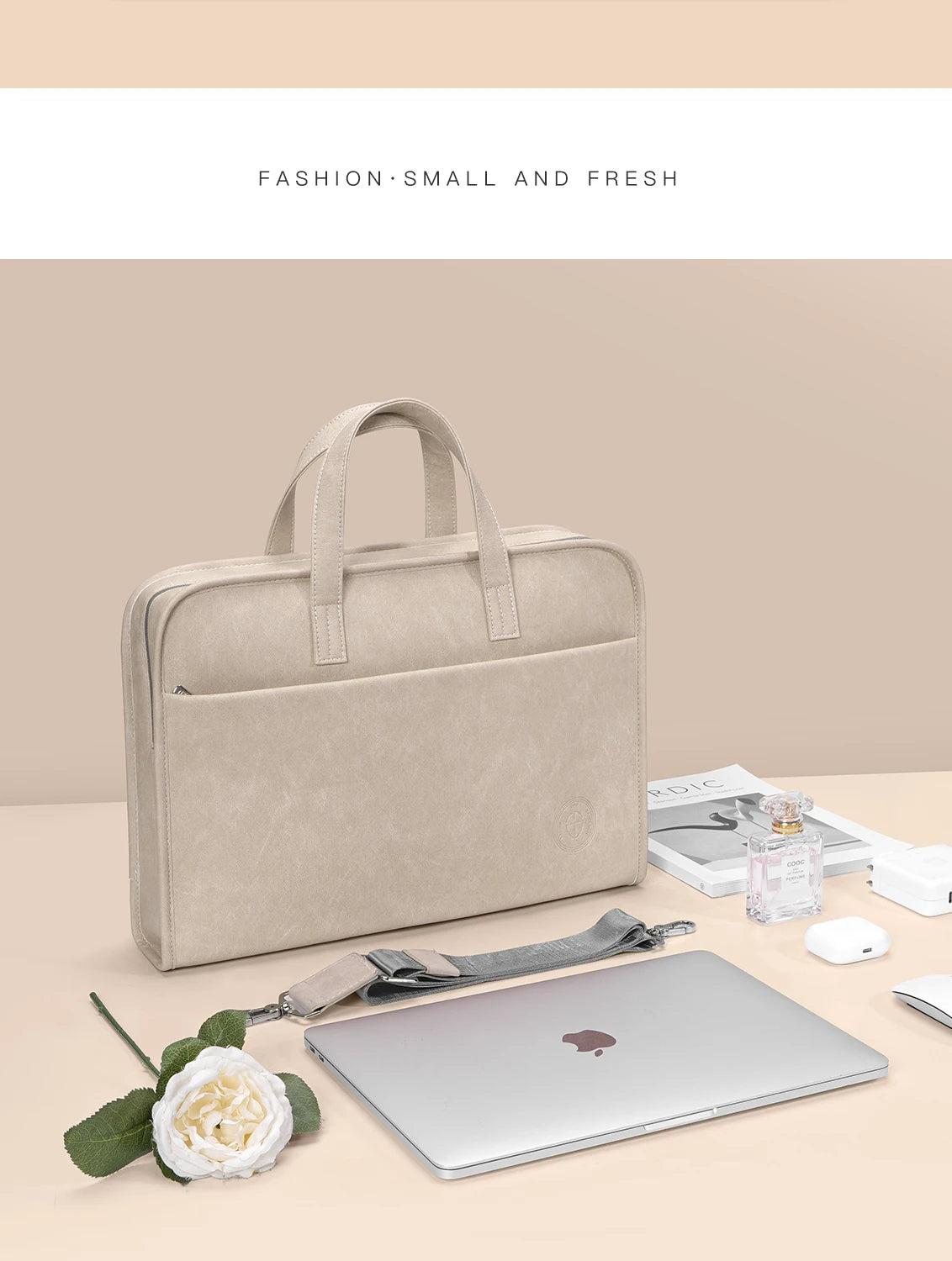 Premium Leather Laptop Bag by CHRISTIANARTBAG - Elegant Water-Resistant Leather Laptop Sleeve - Triple Layer Protection for 12"-16" Devices - Stylish Computer Shoulder Handbag & Briefcase