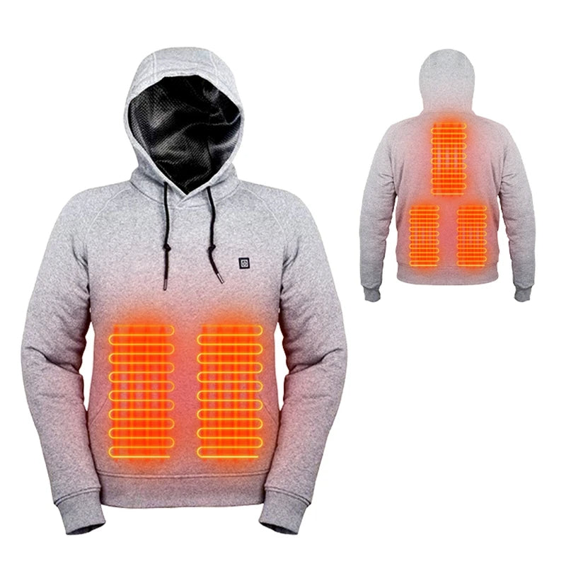 Christianart Heated Hoodie Unisex, Gerbing 7V Battery Heated Hoodie Unisex – Electric Heat Sweatshirt, Heating Jacket for Motorcycle, Hunting, Camping. - Christian Art Bag