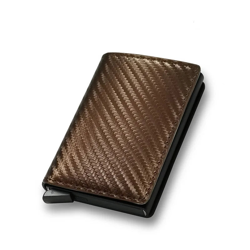 HPSP Wallet, Carbon Fiber Card Holder Wallets Men RFID Black Magic Trifold Leather Slim Mini Wallet Small Money Bag Male Purses Wallet Women, CAB01140124. - Christian Art Bag