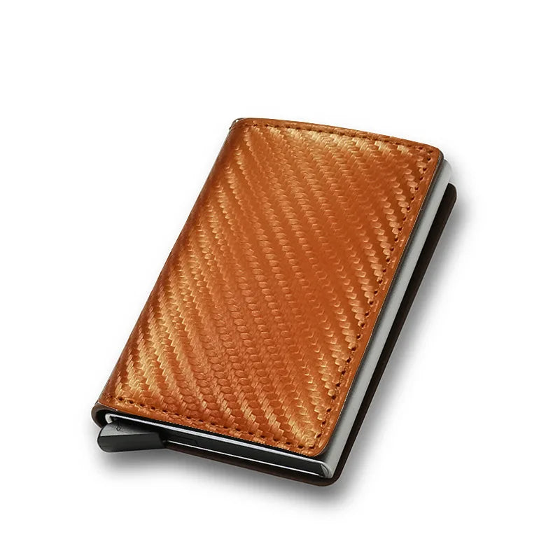 HPSP Wallet, Carbon Fiber Card Holder Wallets Men RFID Black Magic Trifold Leather Slim Mini Wallet Small Money Bag Male Purses Wallet Women, CAB01140124. - Christian Art Bag