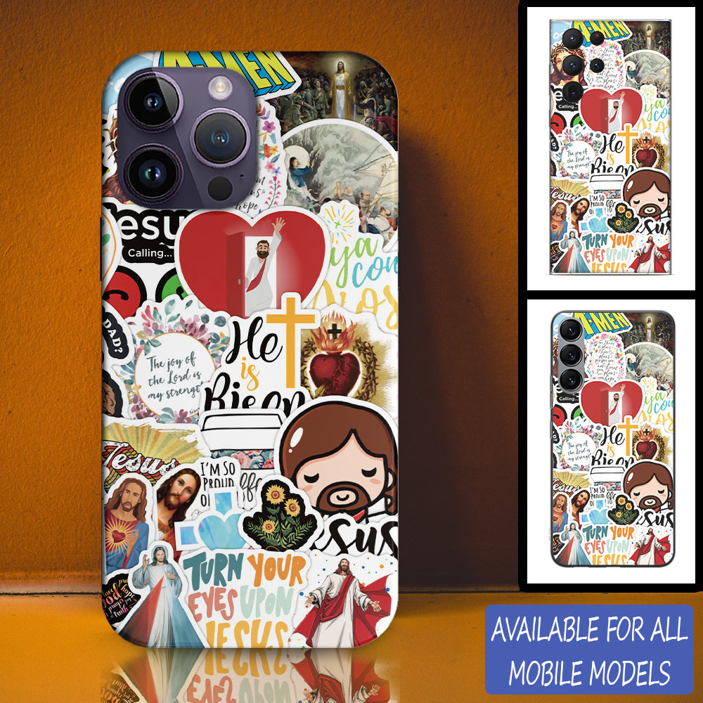 Christianartbag Phone Case, Jesus Calling Sticker Phone Case, Personalized Phone Case, Christian Phone Case, Jesus Phone Case, Bible Verse Phone Case, CABPC15280723