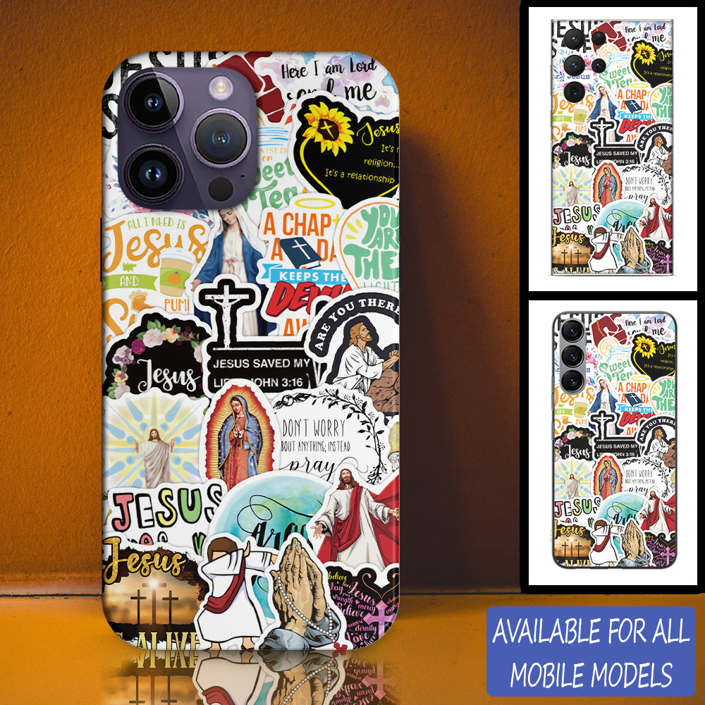 Christianartbag Phone Case, Jesus Saved Sticker Phone Case, Personalized Phone Case, Christian Phone Case, Jesus Phone Case, Bible Verse Phone Case, CABPC08280723