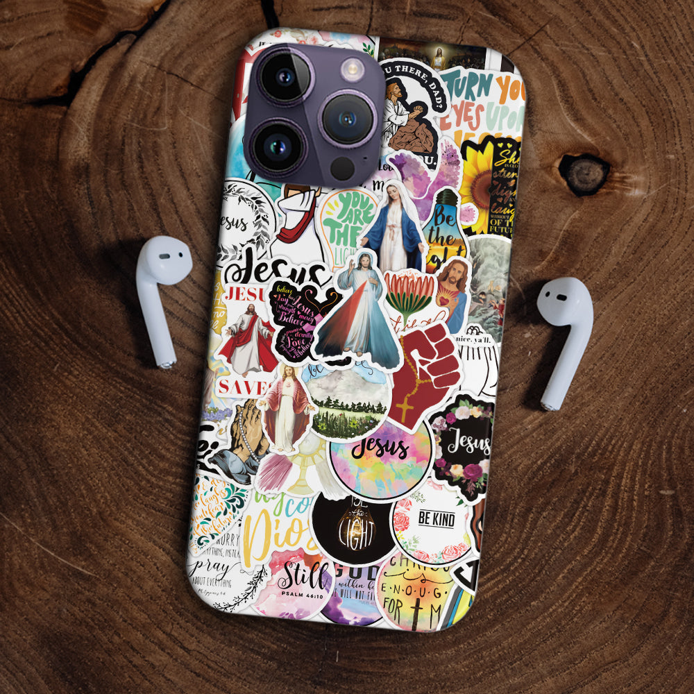 Christianartbag Phone Case, Jesus Hand Cross Sticker Phone Case, Personalized Phone Case, Christian Phone Case, Jesus Phone Case, Bible Verse Phone Case, CABPC20280723