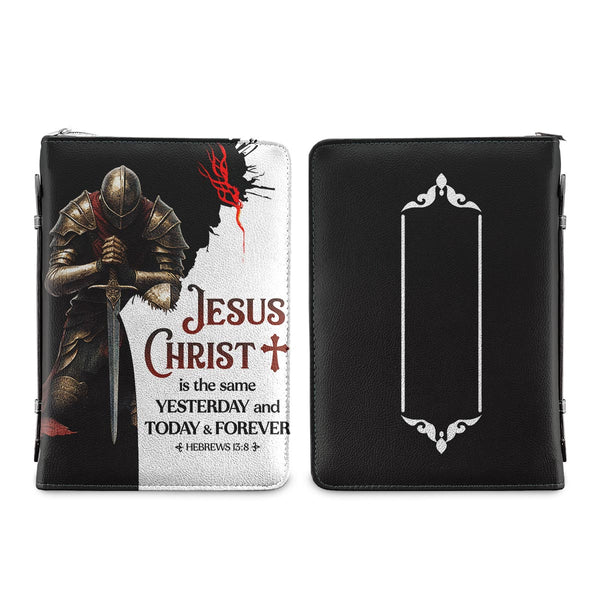 Christianart Bible Cover, Jesus Christ Is The Same Yesterday And Today And Forever Hebrews 13:8, Personalized Gifts for Pastor, Gifts For Women, Gifts For Men. - Christian Art Bag