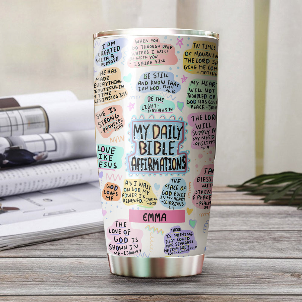 Christianartbag Skinny Tumbler, Daily Bible Verse Skinny Tumbler, Skinny Tumbler Christian Bible Verse, Drinkware Christian. CAB01130823 - Christian Art Bag