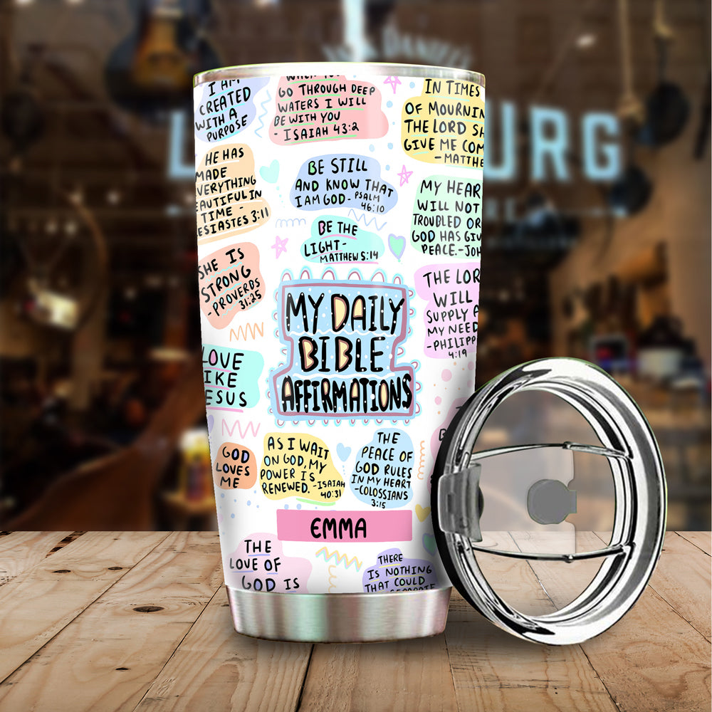 Christianartbag Skinny Tumbler, Daily Bible Verse Skinny Tumbler, Skinny Tumbler Christian Bible Verse, Drinkware Christian. CAB01130823 - Christian Art Bag