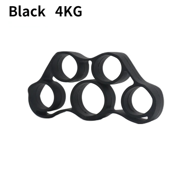 Silicone Hand Grip Device Finger Exercise Hand Strengthener Stretcher Hand Trainer Rehabilitation Training Equipment Muscle Tool-Christian Art Bag