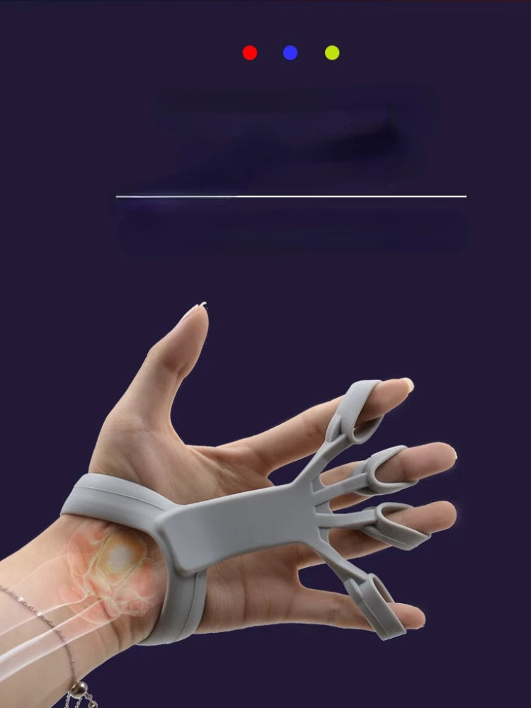 Silicone Hand Grip Device Finger Exercise Hand Strengthener Stretcher Hand Trainer Rehabilitation Training Equipment Muscle Tool - Christian Art Bag