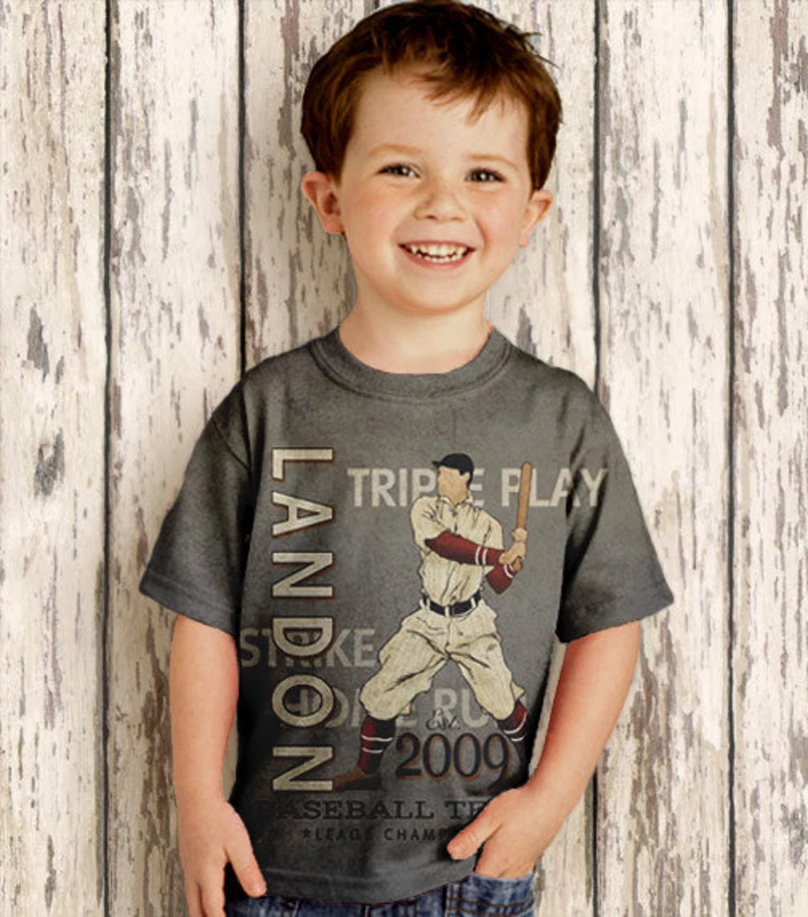 Custom Baseball Shirt, Personalized Name T-Shirt, Boys Top, Gift For Kids. - Christian Art Bag