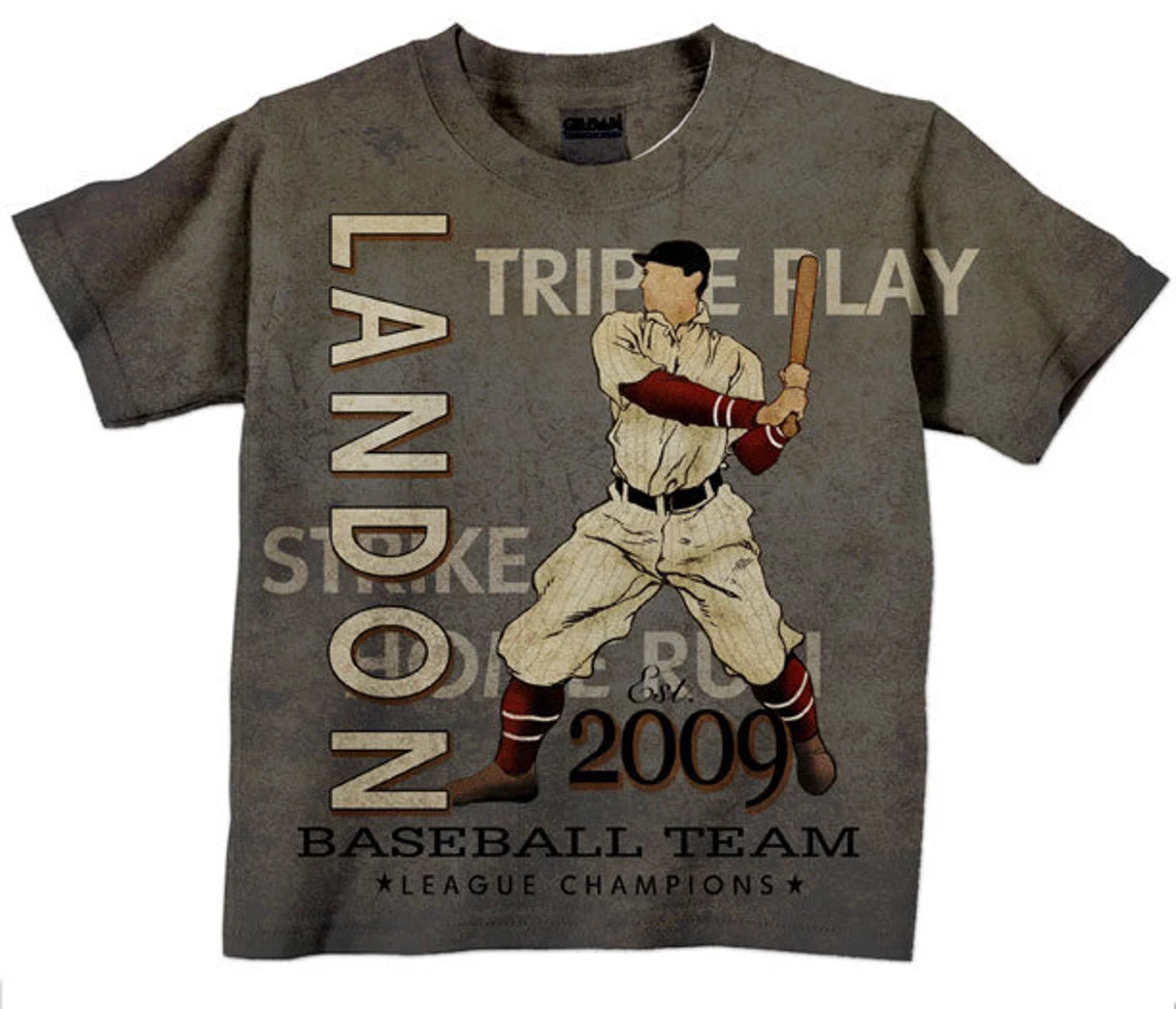 Custom Baseball Shirt, Personalized Name T-Shirt, Boys Top, Gift For Kids. - Christian Art Bag