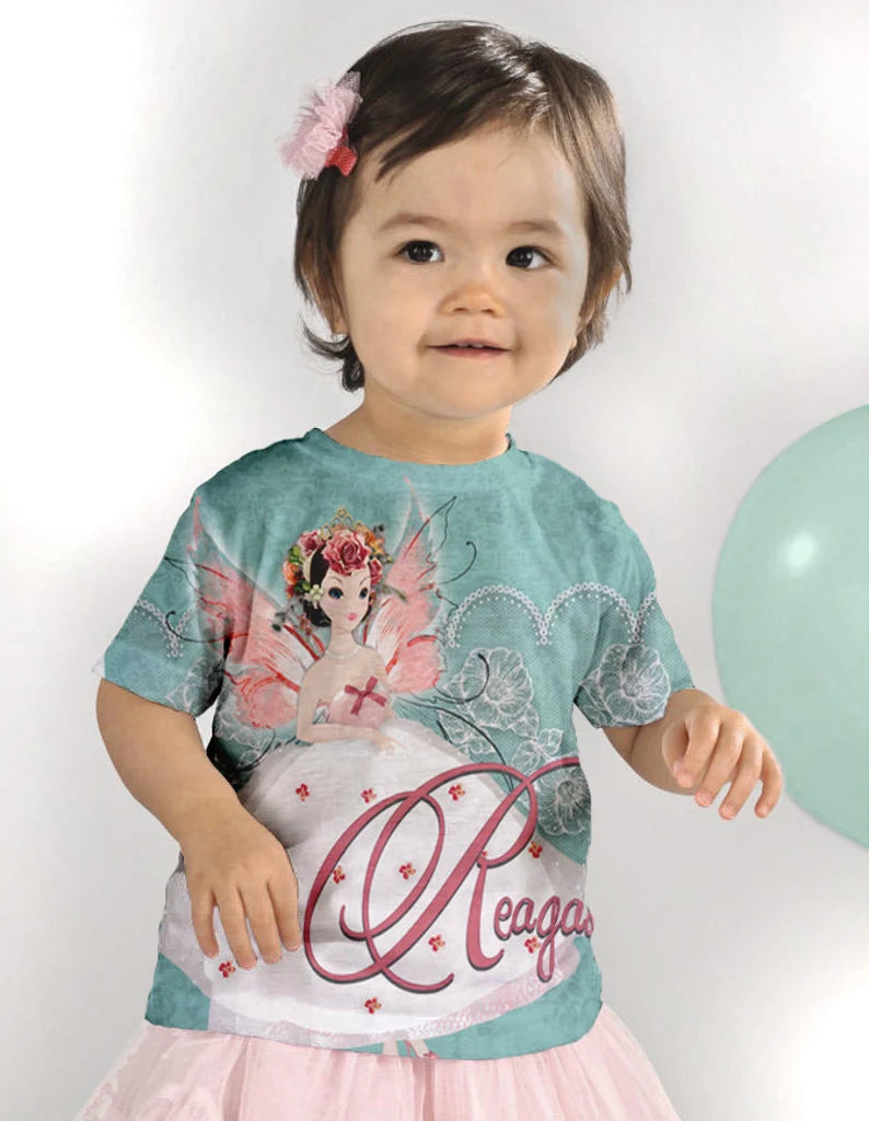 HPSP Shirt, Custom Birthday Shirt, Girls Superhero birthday Shirt, Personalized Girls Superhero T-Shirts, Kids Birthday Shirts, Family Girls Fairy Shirts, Girls Fairy 3D Shirt. - Christian Art Bag
