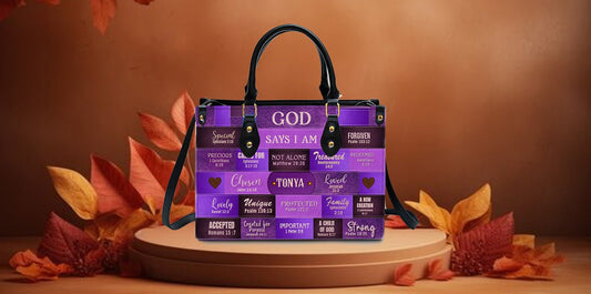 Traveling with Faith: Leather Handbags for Christian Journeys - Christian Art Bag