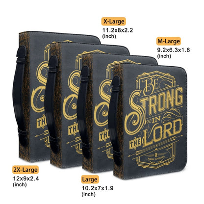 CHRISTIANARTBAG Bible Covers - Be Strong In The Lord Bible-Cover - CABBBCV01080524.