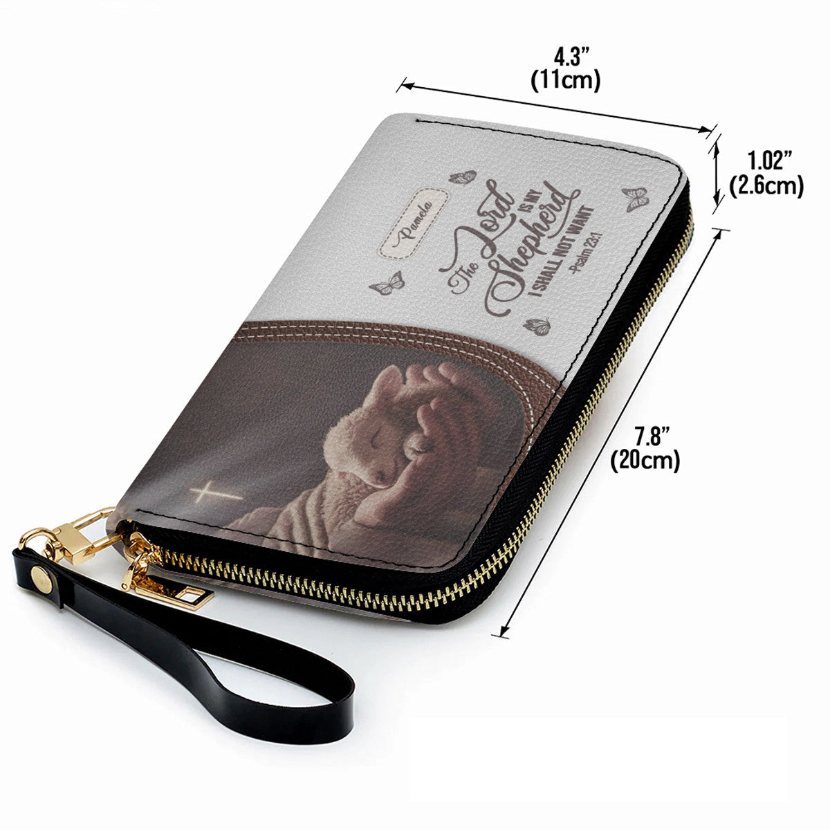 Personalized Christian Leather Handbag with Bible Verse – Faith-Inspired Gift for Women