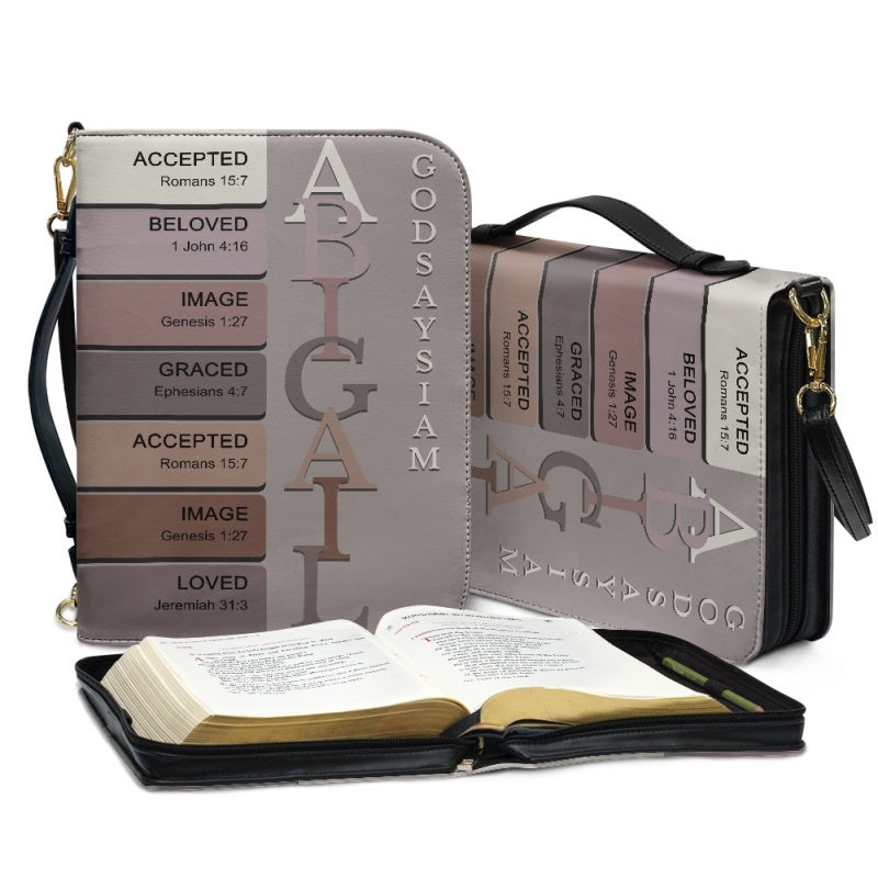 CHRISTIANARTBAG Bible Cover - Uncover the sacred meaning of your name - Personalized Bible Cover, CABBBCV01151024 Version 2.