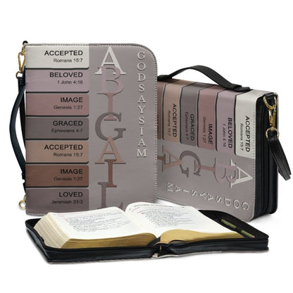 CHRISTIANARTBAG Bible Cover - Uncover the sacred meaning of your name - Personalized Bible Cover, CABBBCV02030624. Affiliate