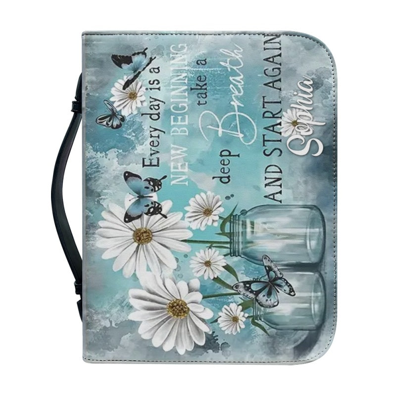 Christianartbag Bible Cover, He Will Cover You With His Bible Cover, Personalized Bible Cover, Bible Cover For Women, Christian Gifts, CAB05151023. - Christian Art Bag