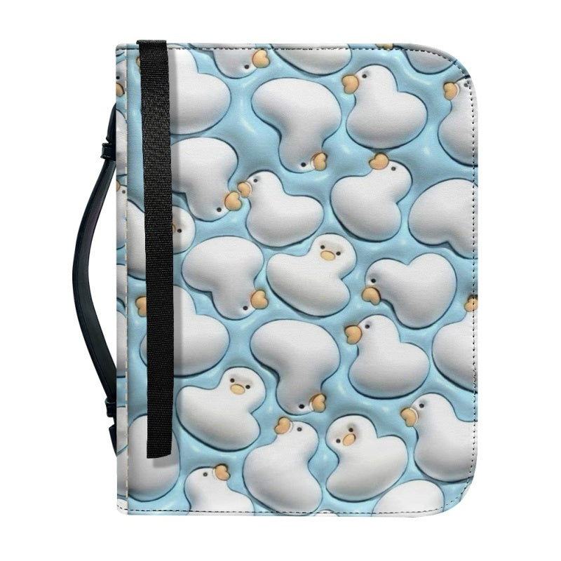 CHRISTIANARTBAG Bible Covers - Cute 3D Blue Duck Bible Cover - CABBBCV04080624