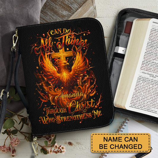 CHRISTIANARTBAG Bible Cover - I Can Do All Things - Personalized Bible Cover – Custom Name – CHRISTIANARTBAG Gift for Christians CAB04280625
