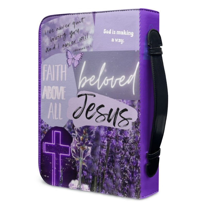 Christianartbag Bible Cover, My Bible Affirmations Personalized Bible Cover, Personalized Bible Cover, Purple Bible Cover, Christmas Gift, CABBBCV03160823. - Christian Art Bag