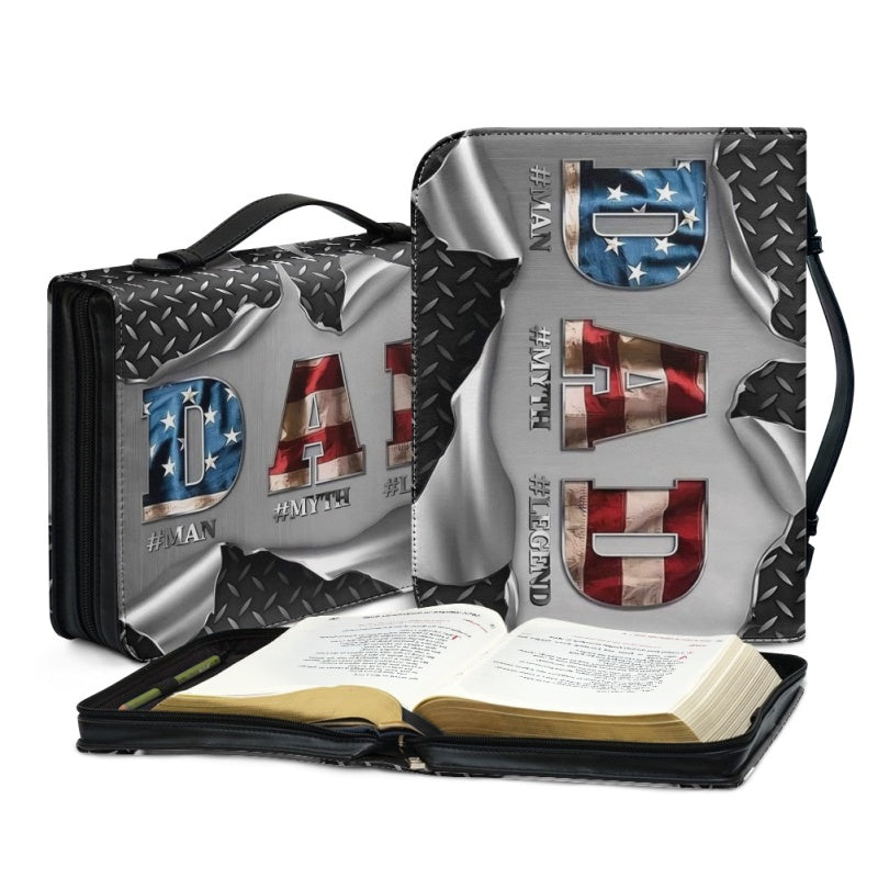 Personalized Bible Cover for Dad - Gifts For Dad - Man, Myth, Legend - Customizable Christian Gift by CHRISTIANARTBAG - CAB01160524.