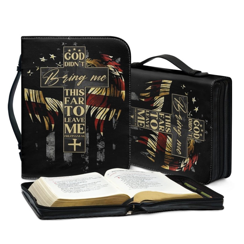 CHRISTIANARTBAG Bible Covers - God Didn't Bring Me This Far To Leave Me Philippians 1 6 Bible-Cover - CABBBCV02080524.