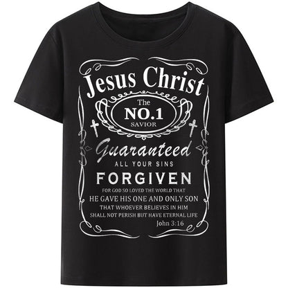 Christianartbag Funny T-Shirt, Jesus Christ No 1, Christian humor, Funny religious shirts, Unisex T-shirt. - Christian Art Bag