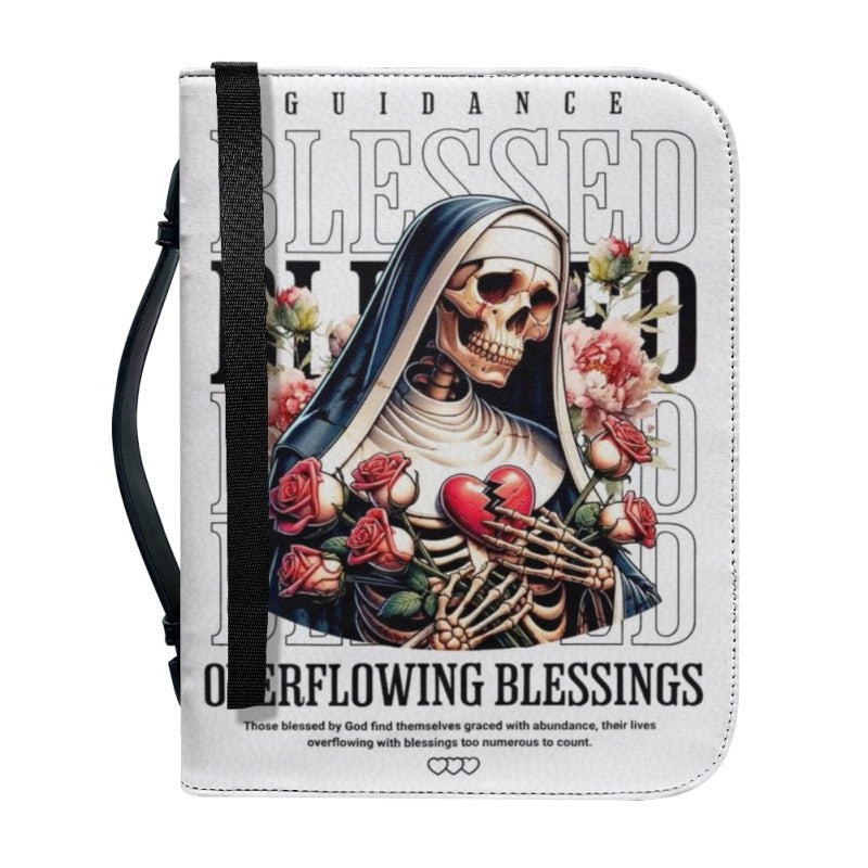 CHRISTIANARTBAG Bible Cover - Guidance Blessed Overflowing Blessings Ephesians - Personalized Bible Cover, CABBBCV04060924.