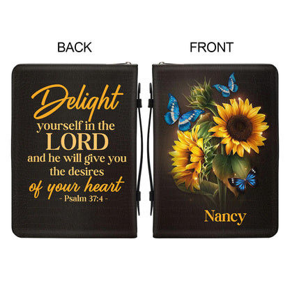 Christianart Bible Cover, Sunflower Bible Cover, Personalized Gifts for Pastor, Gifts For Women, Gifts For Men. - Christian Art Bag