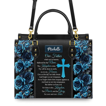 Christianart Designer Handbags, Our Father, Personalized Gifts, Gifts for Women. - Christian Art Bag