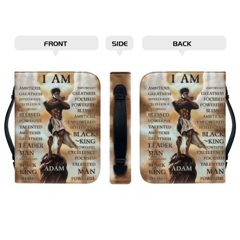 Customizable "I AM" Bible Cover - Personalized Religious Gift - CHRISTIANARTBAG