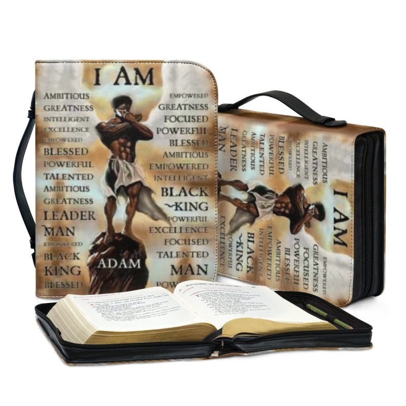 Customizable "I AM" Bible Cover - Personalized Religious Gift - CHRISTIANARTBAG