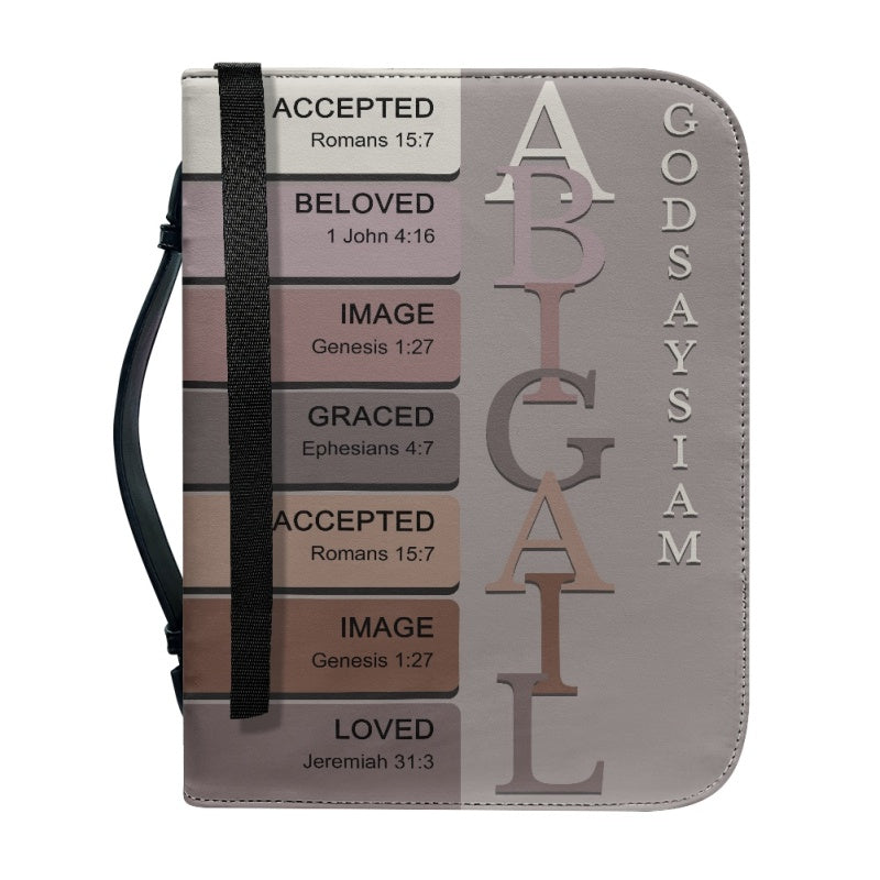 CHRISTIANARTBAG Bible Cover - Uncover the sacred meaning of your name - Personalized Bible Cover, CABBBCV02030624.