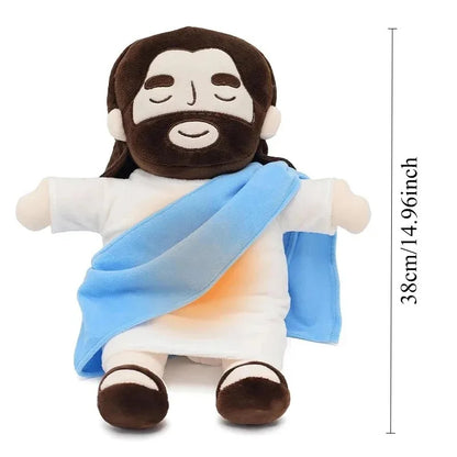 CHRISTIANARTBAG GIFTS - 40CM Breathing Jesus Soothe Plush Toy – Comforting & Calming for Kids | Easter & Christmas Gift