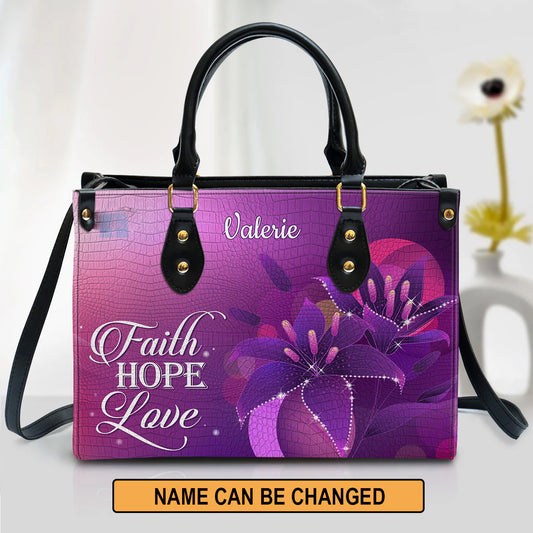 Christianart Designer Handbags, Faith, Hope, Love, Personalized Gifts, Gifts for Women, Christmas Gift. - Christian Art Bag