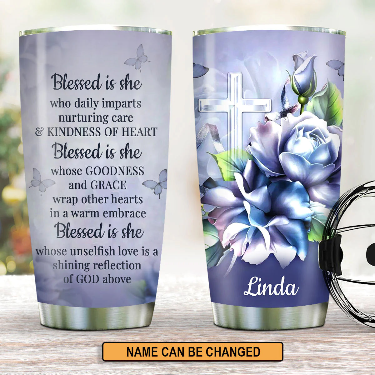 Christianartbag Drinkware, Blessed Is She, Personalized Mug, Tumbler, Personalized Gift. - Christian Art Bag