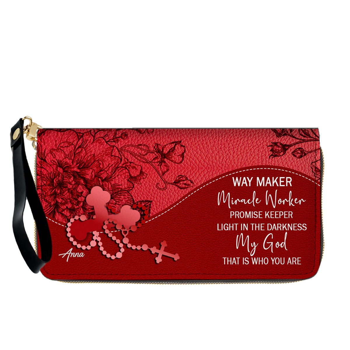 CHRISTIANARTBAG Personalized Leather Handbag - Custom Name & Bible Verse Christian Purse CAB01100126