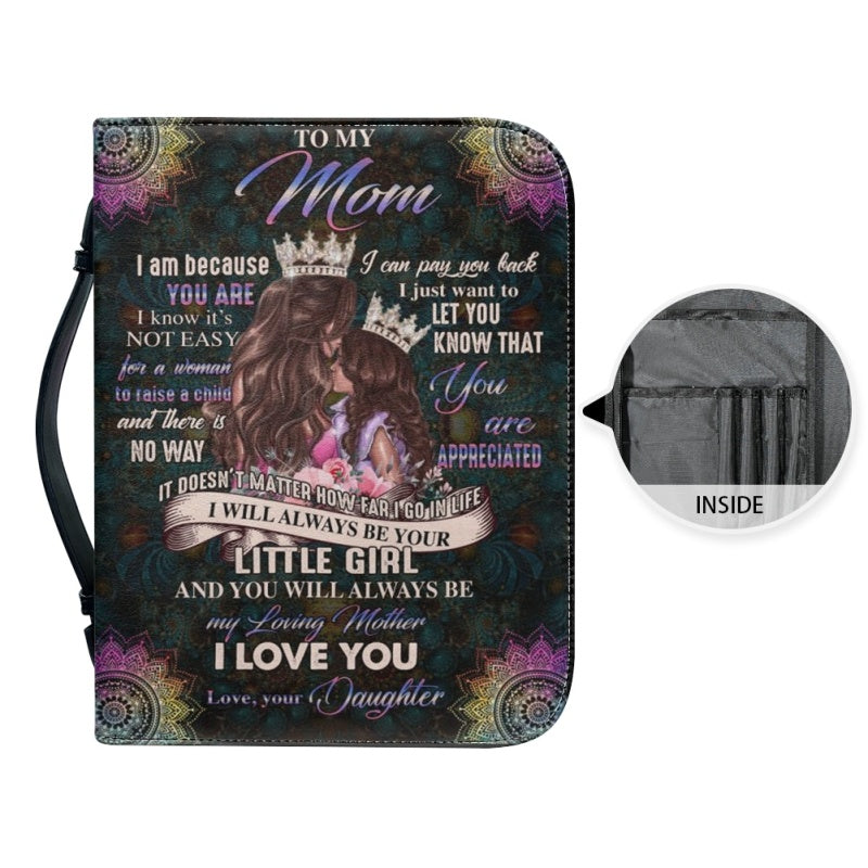 Christianartbag Bible Cover, To My Mom I Love You Mandala Bible Cover, Personalized Bible Cover, Mom Bible Cover, Mother Days Gifts, CAB06201223. - Christian Art Bag